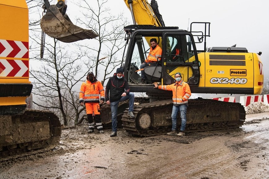 CASE triumphiert im Kampf gegen Erdrutsche: Die Zukunft der Bocca Trabaria ist gesichert